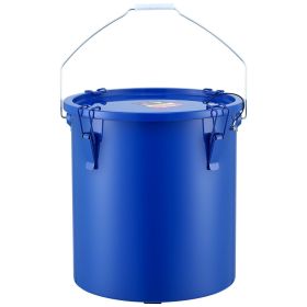 VEVOR Fryer Grease Bucket, 6 Gal Oil Disposal Caddy Carbon Steel Fryer Oil Bucket with Rust-Proof Coating, Oil Transport Container with Lid