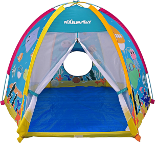 Play Tent Ocean World Dome Tent for Kids Indoor/Outdoor Joy - 72 x 60 x 42 inch
